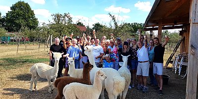 Ausgebucht!!!! Weinprobe auf der Alpakaweide